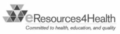 ERESOURCES4HEALTH COMMITTED TO HEALTH, EDUCATION, AND QUALITY Logo (USPTO, 16.08.2011)