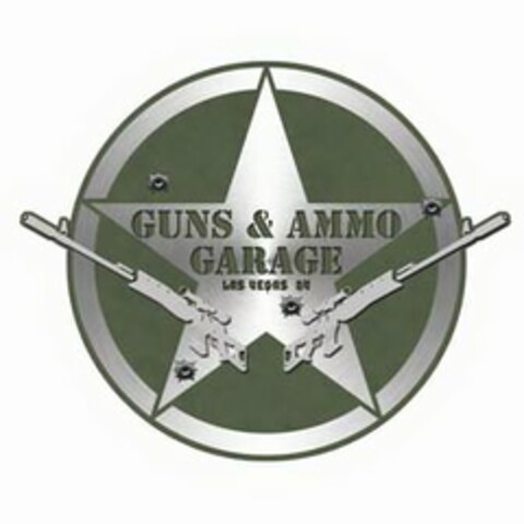 GUNS & AMMO GARAGE LAS VEGAS NV Logo (USPTO, 22.12.2011)