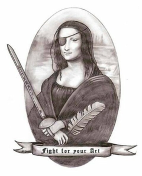 LITERATI FIGHT FOR YOUR ART Logo (USPTO, 16.02.2012)