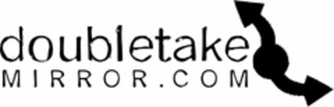 DOUBLETAKE MIRROR.COM Logo (USPTO, 08/19/2013)