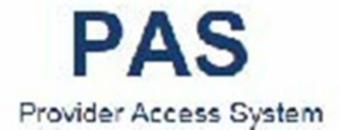 PAS PROVIDER ACCESS SYSTEM Logo (USPTO, 08/06/2015)