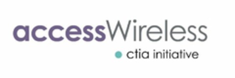 ACCESSWIRELESS CTIA INITIATIVE Logo (USPTO, 21.12.2015)