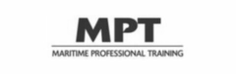MPT MARITIME PROFESSIONAL TRAINING Logo (USPTO, 29.08.2016)