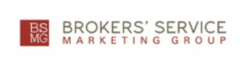 BSMG BROKERS' SERVICE MARKETING GROUP Logo (USPTO, 21.03.2017)