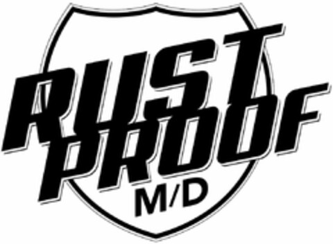 RUST PROOF M/D Logo (USPTO, 04/18/2017)