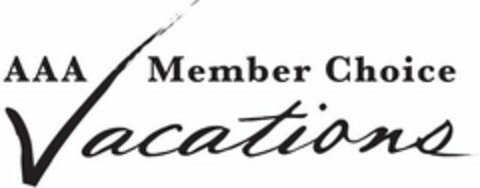 AAA MEMBER CHOICE VACATIONS Logo (USPTO, 24.04.2017)