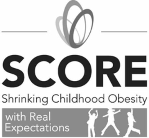SCORE SHRINKING CHILDHOOD OBESITY WITH REAL EXPECTATIONS Logo (USPTO, 03.11.2017)
