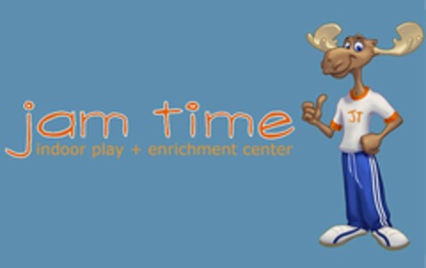 JAM TIME INDOOR PLAY + ENRICHMENT CENTER JT Logo (USPTO, 02/13/2020)