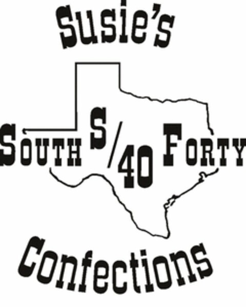 SUSIE'S SOUTH S/40 FORTY CONFECTIONS Logo (USPTO, 29.07.2020)