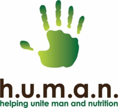 H.U.M.A.N. HELPING UNITE MAN AND NUTRITION Logo (USPTO, 28.01.2009)