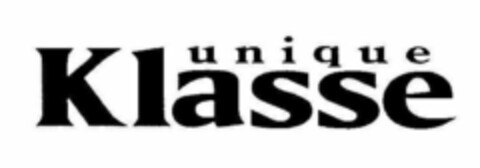 KLASSE UNIQUE Logo (USPTO, 27.04.2009)