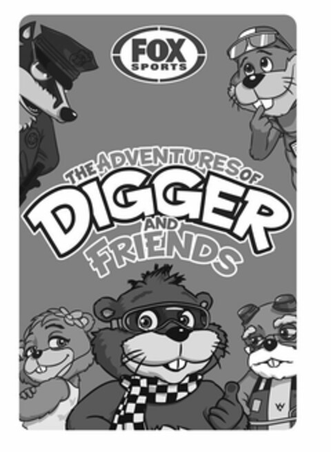 FOX SPORTS THE ADVENTURES OF DIGGER AND FRIENDS Logo (USPTO, 29.04.2009)