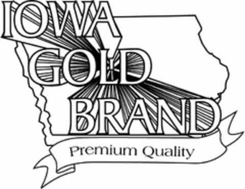 IOWA GOLD BRAND PREMIUM QUALITY Logo (USPTO, 20.07.2009)