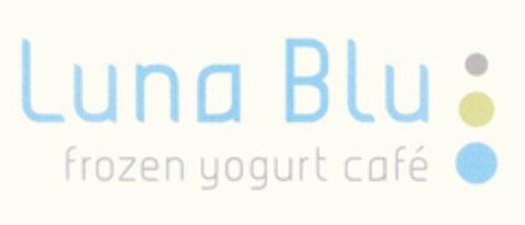 LUNA BLU FROZEN YOGURT CAFE Logo (USPTO, 03/04/2010)