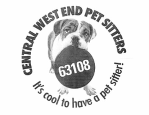 CENTRAL WEST END PET SITTERS IT'S COOL TO HAVE A PET SITTER! 63108 Logo (USPTO, 01.06.2010)