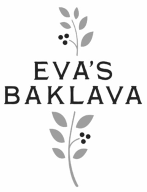 EVA'S BAKLAVA Logo (USPTO, 02/02/2011)