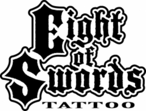 EIGHT OF SWORDS TATTOO Logo (USPTO, 18.07.2011)