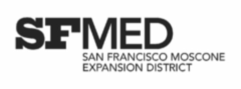 SFMED SAN FRANCISCO MOSCONE EXPANSION DISTRICT Logo (USPTO, 17.07.2013)