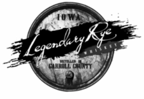 IOWA LEGENDARY RYE WHISKEY DISTILLED IN CARROLL COUNTY LR Logo (USPTO, 21.11.2014)