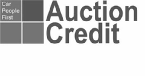 CAR PEOPLE FIRST AUCTION CREDIT Logo (USPTO, 11/09/2015)