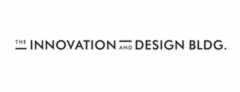 THE INNOVATION AND DESIGN BLDG. Logo (USPTO, 19.04.2016)