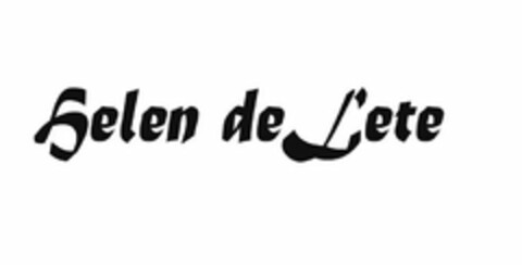 HELEN DE LETE Logo (USPTO, 20.09.2016)