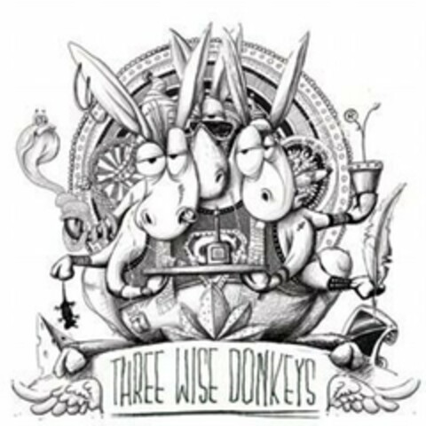 THREE WISE DONKEYS Logo (USPTO, 25.01.2017)