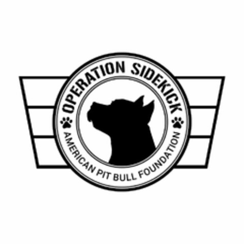 OPERATION SIDEKICK AMERICAN PIT BULL FOUNDATION Logo (USPTO, 01/30/2017)