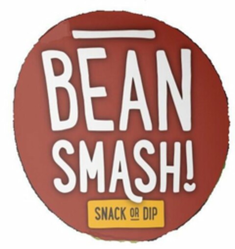 BEAN SMASH! SNACK OR DIP Logo (USPTO, 01.03.2018)