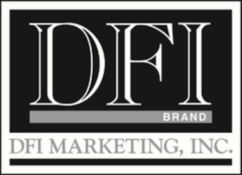 DFI BRAND DFI MARKETING, INC. Logo (USPTO, 20.12.2018)