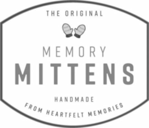 THE ORIGINAL MEMORY MITTENS HANDMADE FROM HEARTFELT MEMORIES Logo (USPTO, 18.03.2019)