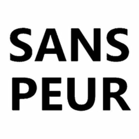 SANS PEUR Logo (USPTO, 03.06.2019)