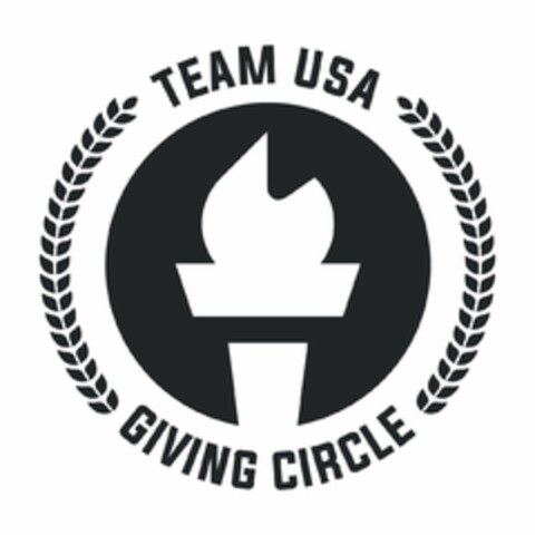 TEAM USA GIVING CIRCLE Logo (USPTO, 03/11/2020)