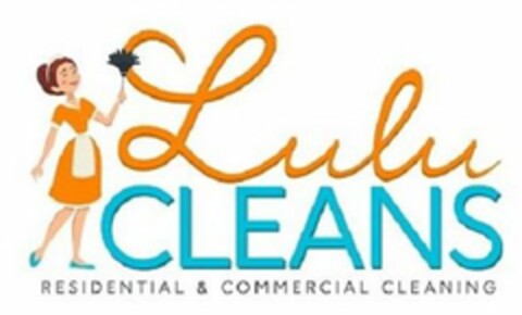 LULU CLEANS RESIDENTIAL & COMMERCIAL CLEANING Logo (USPTO, 04/29/2020)