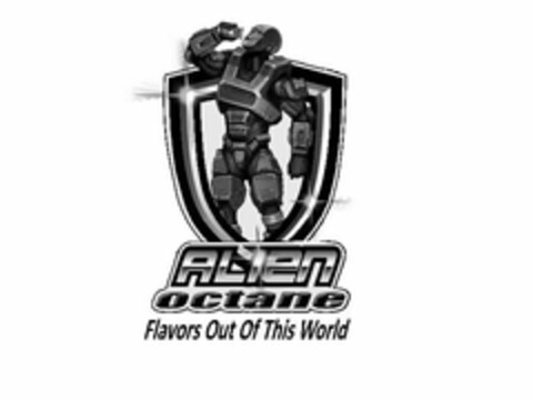 ALIEN OCTANE- FLAVORS OUT OF THIS WORLD Logo (USPTO, 08/11/2020)