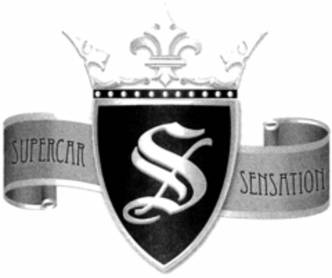 SUPERCAR SENSATION S Logo (USPTO, 26.02.2009)