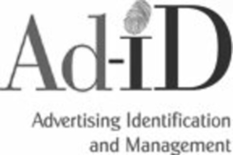 AD-ID ADVERTISING IDENTIFICATION AND MANAGEMENT Logo (USPTO, 06.10.2009)