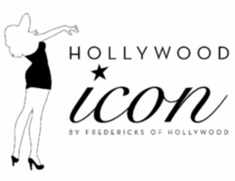 HOLLYWOOD ICON BY FREDERICK'S OF HOLLYWOOD Logo (USPTO, 02/16/2010)