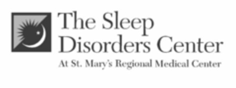 THE SLEEP DISORDERS CENTER AT ST. MARY'S REGIONAL MEDICAL CENTER Logo (USPTO, 03/17/2011)