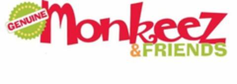 GENUINE MONKEEZ & FRIENDS Logo (USPTO, 31.10.2011)