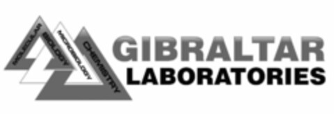 GIBRALTAR LABORATORIES MOLECULAR BIOLOGY MICROBIOLOGY CHEMISTRY Logo (USPTO, 12/28/2011)