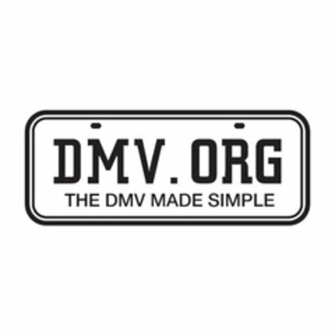 DMV.ORG THE DMV MADE SIMPLE Logo (USPTO, 16.07.2012)