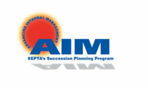 AIM AND SEPTA'S SUCCESSION PLANNING PROGRAM ADVANCING INTERNAL MANAGEMENT Logo (USPTO, 22.07.2013)