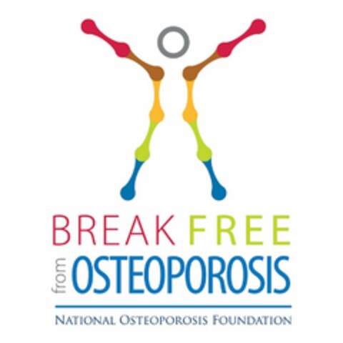 BREAK FREE FROM OSTEOPOROSIS NATIONAL OSTEOPOROSIS FOUNDATION Logo (USPTO, 01.05.2014)