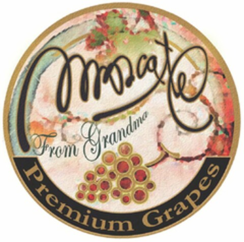 MUSCATEL FROM GRANDMA PREMIUM GRAPES Logo (USPTO, 07.11.2014)
