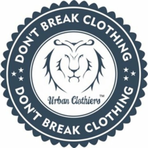 DON'T BREAK CLOTHING DON'T BREAK CLOTHING URBAN CLOTHIERS Logo (USPTO, 01/08/2016)