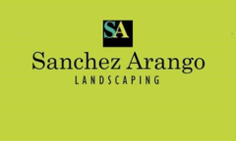 SA SANCHEZ ARANGO LANDSCAPING Logo (USPTO, 19.04.2016)