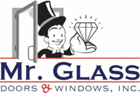 MR. GLASS DOORS & WINDOWS, INC. Logo (USPTO, 10/24/2016)