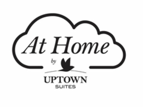 AT HOME BY UPTOWN SUITES Logo (USPTO, 31.07.2017)