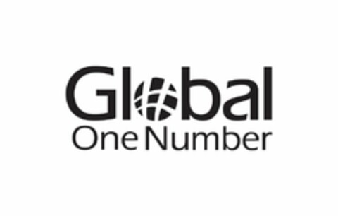 GLOBAL ONE NUMBER Logo (USPTO, 06/11/2018)